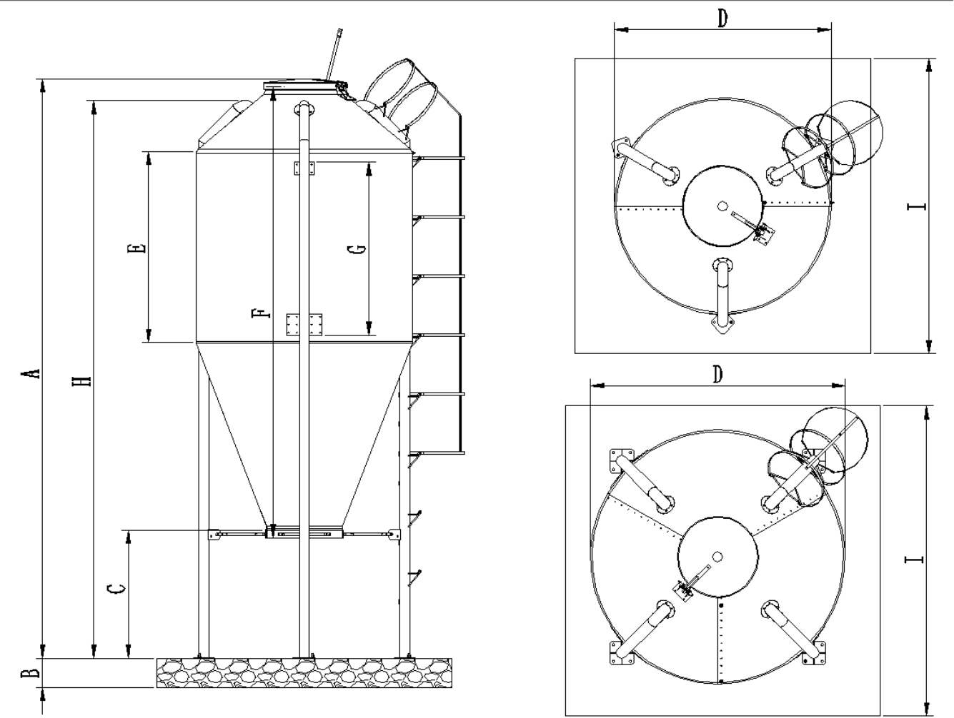 2MC玻璃钢料塔(1.2吨)(图1)